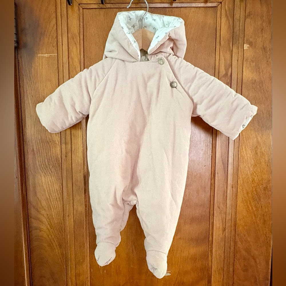 Bonpoint Little Pink Baby Snowsuit